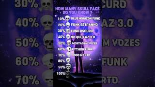 HOW MANY SKULL FACE DO YOU KNOW ? #phonk #brazilianfunk #phonkmusic