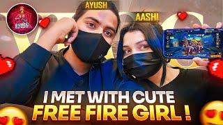 FINALLY Cute Free Fire Girl Se REAL LIFE Me Mil Gya | I Met with cute free fire girl in real life