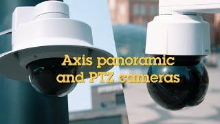 Axis panoramic and PTZ cameras in cities