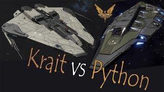 Elite:Dangerous. Krait Mk II vs Python