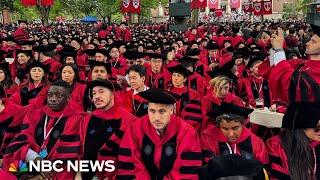 Harvard graduation comes as university faces off with Trump administration in court