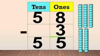 Subtracting 1-digit from 2-digit numbers without regrouping