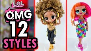 LOL Surprise OMG Doll Fashions - 12 More DIY Style Pack Fab Looks! #instantryplay