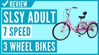 Slsy Adult Tricycles 7 Speed Adult Trikes 20/24 / 26 inch 3 Wheel Bikes Review