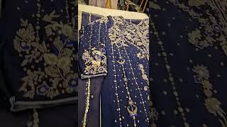 @KSHKIN @Sakshi Sindhi Blue Party Wear Suit Silver New Handwork Designer Bridal Fashion Suit