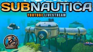 REAPER LAVIATHAN ATTACKED ME!! AND FINALLY BUILDING THE SUBMARINE!! SUBNAUTICA LIVE GAMEPLAY 