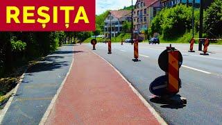 REȘIȚA 2024  AȘA DA! AVEM PISTĂ DE BICICLETE NEÎNTRERUPTĂ  PISTE COMASATE TRIAJ - CENTRU - DOMAN