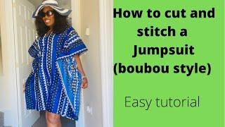 DIY overall Jumpsuit kaftan tutorial : sew from scratch