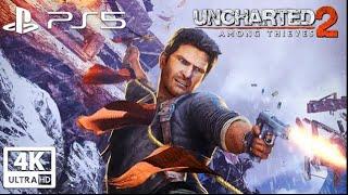 UNCHARTED 2: AMONG THIEVES PS5 All Cutscenes (Game Movie) 4K 60FPS Ultra HD