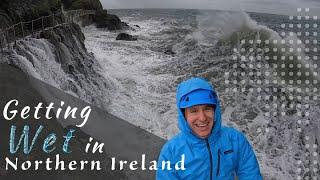 Dodging Waves! - A Stormy Day on The Gobbins Cliff Path, Northern Ireland