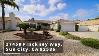 27458 Pinckney Way, Sun City, CA 92586 | Real Estate Video