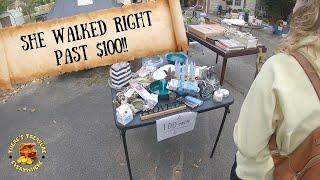 SHE WALKED RIGHT PAST $100 AT THIS GARAGE SALE!