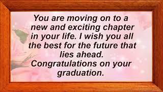 Congratulation Message For Niece Graduation