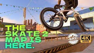 Riding the entire Skate 2 map in BMX Streets! [4K 60fps gameplay]