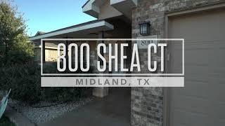 Virtual Tour: 800 Shea Ln, Midland, TX 79706 - House for sale - Midland Homes - Midland Real Estate