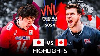  JAPAN vs CANADA  | Quarter Finals | Highlights | Men’s VNL 2024