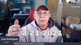 Jose Rodriguez Photo Printing Techie Sunday Live Stream 3PM EST USA  2-21.2021