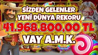 Slot Oyunları  Sizden Gelenler  +41.968.800,00 TL YENİ DÜNYA REKORU MİLYON KAZANÇLAR MAX WİNLER