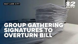 Group gathering signatures for ballot initiative to overturn 'union buster' bill