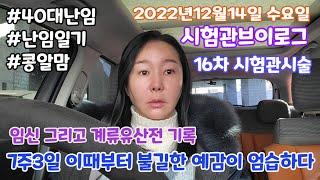 [시험관브이로그]7주3일이때 부터 불길한 예감이 엄습하다