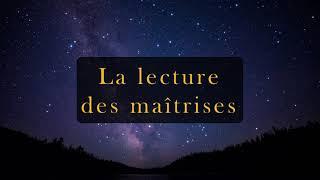 La lecture des maîtrises