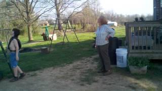 More basketball. With my neighbor Chris and my mom