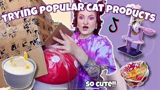 SPOILING MY CATS W/ POPULAR CAT PRODUCTS⭐️