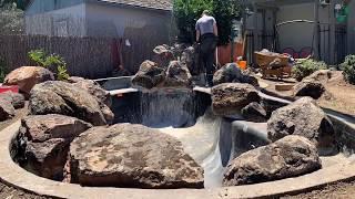 Concrete Koi Pond Build Process