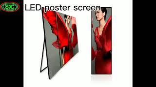 Indoor Portable LED Poster Display Screen