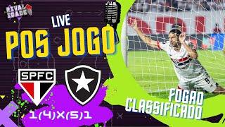 Pós jogo São Paulo 1 (4)x(5) 1 Botafogo | React | Libertadores