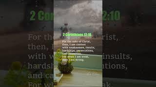 2 Corinthians 12:10 |AnaCloud  #affirmations #heavyrainsounds #biblereels