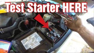 How To Test A Starter Without Having To Touch The starter.