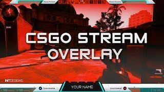 FREE CSGO TWITCH LIVE STREAM OVERLAY TEMPLATE