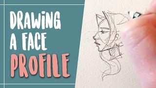 Tips on how to draw a profile face (Shorts)