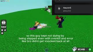Slap Battles Exploiter (bro got immune to everything)