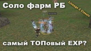 Соло убиваем РБ в Lineage 2 Classic. Супер прокачка!