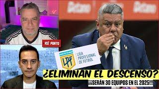 OFICIAL  la AFA ANULA EL DESCENSO, ¿el fútbol argentino le copia a la LIGA MX? | Es Así y Punto