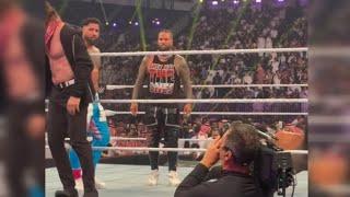 What happened between Roman Reigns , Sami zayn , Jimmy & Jey Uso after WWE Crown Jewel went off air