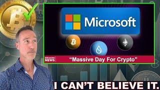 Microsoft Picks SUI, Bitcoin & Ethereum. Tron Flips ETH & GENIUS Bill WILL PASS!