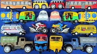 Epic Model Car Collection: Baby Bus, Ambulance, Fire Truck & School Bus – The Ultimate Showcase