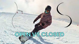 Open Vs Closed Turns for Speed Control