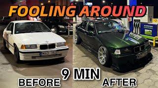 WIDEBODY E36 DRIFT SHOWCAR IN 9 MINUTES