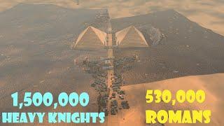 1,500,000 Heavy Knights vs 530,000 Roman Centurions | Ultimate Epic Battle Simulator 2