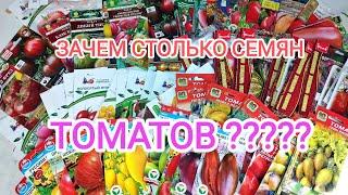 МНОГО СЕМЯН ТОМАТОВ НА СЕЗОН 2025! ЗАЧЕМ СТОЛЬКО? ОТВЕЧАЮ НА КОММЕНТАРИИ.