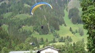 Starkwindlandung Werfenweng / Zaglau - Gleitschirm im Baum im Hintergrund