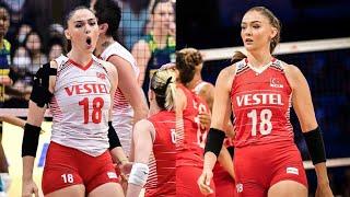 Zehra Güneş/milissa vargas #volleyball player #turkey #vakifbank new video 2023