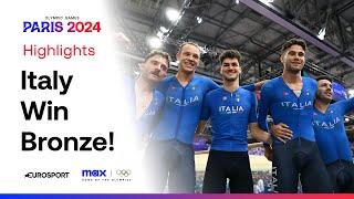 Italy Get BRONZE In The Men's Team Pursuit  #Paris2024 #Olympics