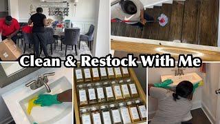 CLEAN & RESTOCK WITH ME|EXTREME CLEANING MOTIVATION