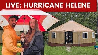 LIVE: Hurricane Helene Update | It's Impact on Our Family, Yurt & Community