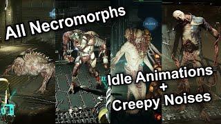 Creepy Idle Animations and Noises (All Necromorphs)  Dead Space (2023 Remake)